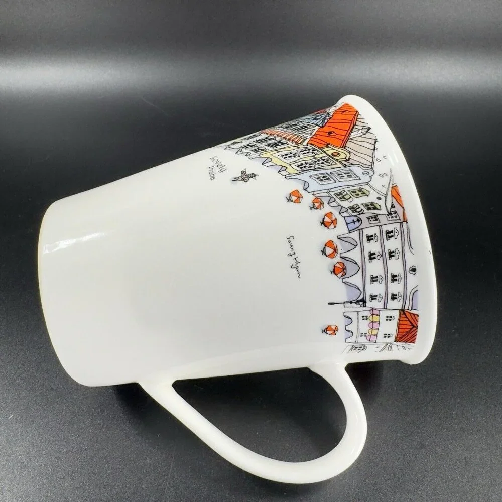 Europe‎ Sketch Rabbitstory Porcelain Coffee Mug Cup Korea Lovely Praha Mug Cup